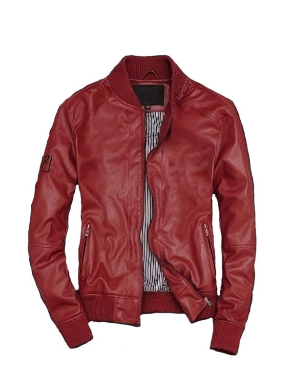 HugMe.fashion Leather Jacket Slim Biker Motorcycle...